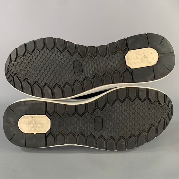 BUSCEMI Size 11 Black Knit Lace Up Lace Up Shoes main image 4